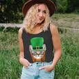 Happy St Catricks Day Funny Cat Ginger Beard St Patricks Day Tshirt Unisex Tank Top