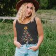 Horse Tree Christmas Candy Cane Unisex Tank Top