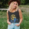 Howling Wolf Yellow Moon Unisex Tank Top