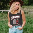 Jesus Saves Hockey Goalie Unisex Tank Top