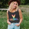 Lgbt Pride Funny Gift Lgbtq Flag Gay Pride Month You Belong Cool Gift Unisex Tank Top