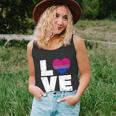 Love Vintage Heart Lgbt Bisexual Colors Gay Flag Pride Gift Unisex Tank Top