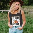 My Heart Is On The Field Cute Leppard Football Mom Tshirt Unisex Tank Top