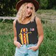 Patriotic Hot Dog American Flag Usa Funny 4Th Of July Fourth Unisex Tank Top