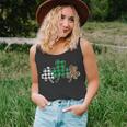 Plaid Clover Shamrock Leopard Green Buffalo St Patricks Day Men Women Tank Top Graphic Print Unisex