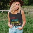 Pops The Man The Myth The Legend Funny Grandpa Tshirt Unisex Tank Top