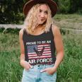 Proud Air Force Grandma Funny American Flag V2 Unisex Tank Top