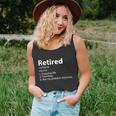 Retired Retirement Definition Traveling Funny Unisex Tank Top