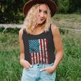 Retro Style 4Th July Usa Patriotic Distressed America Flag Gift Unisex Tank Top