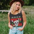 Santa Skull Candy Cane Ugly Christmas Sweater T-Shirt Graphic Design Printed Casual Daily Basic Unisex Tank Top Santa Skull Candy Cane Ugly Christmas Sweater T-Shirt Graphic Design Printed Casual Daily Basic Unisex Tank Top