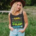 Save Bees Rescue Animals Recycle Plastic Earth Day Planet Funny Gift Unisex Tank Top