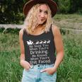 Sees You When Youre Drinking Knows When Youre Shit Faced Ugly Christmas Unisex Tank Top
