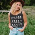 Skeleton Dance Graph Figures Equation Math Teacher Halloween Men Women Tank Top Graphic Print Unisex