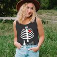 Skeleton Pizza Beer Rib Cage Unisex Tank Top