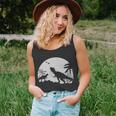 T-Rex In The Moon Unisex Tank Top