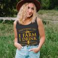 Thats What I Do I Farm I Drink And I Know Things Unisex Tank Top
