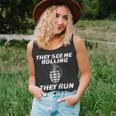 They See Me Rolling Unisex Tank Top