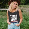 Think While It Is Still Legal Trending Design Unisex Tank Top