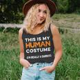 This Is My Human Costume Im Really A Carrot Funny Halloween Unisex Tank Top