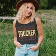 Trucker Trucker Job Title Vintage Unisex Tank Top