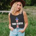 Two-Seater Usa Flag Arrows Funny Tshirt Unisex Tank Top