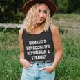 Unmask Unvaccinated Republican & Straight Anti Vax Freedom Tshirt Unisex Tank Top