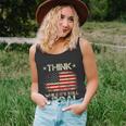 Vintage Old American Flag Think While Its Still Legal Unisex Tank Top