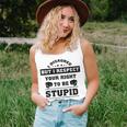 I Disagree But I Respect Your Right V2 Unisex Tank Top