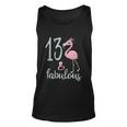 13Th Birthday Flamingo Outfit Girls 13 Year Old Bday Unisex Tank Top