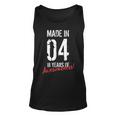 18Th Birthday Boys Girls Awesome Since 2004 18 Year Old Unisex Tank Top