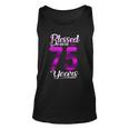 Blessed By God For 75 Years Old 75Th Birthday Gifts Crown Unisex Tank Top