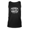 Sarcastic Funny Quote Sorry Im Not Listening White Men Women Tank Top Graphic Print Unisex