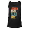 30 Years Old Gifts Legend Since July 1992 30Th Birthday Unisex Tank Top