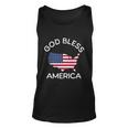 4Th Of July God Bless America Map Flag Patriotic Religious Gift Unisex Tank Top