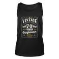 70Th Birthday Vintage 1952 Birthday For Women Funny Men 70 Years Old Unisex Tank Top