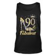 90 & Fabulous 90 Years Old 90Th Birthday Diamond Crown Shoes Unisex Tank Top