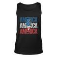 America Cheetah Leopard Lightning Bolt 4Th Of July V2 Unisex Tank Top