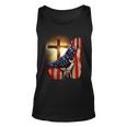 American Christian Cross Patriotic Flag Unisex Tank Top