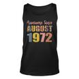 Awesome Since August 1972 50 Years Old 50Th Birthday V2 Unisex Tank Top