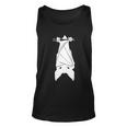 Bat Hanging Funny Halloween Quote Unisex Tank Top