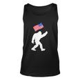 Bigfoot With American Flag Funny 4Th Of July Meaningful Gift Unisex Tank Top