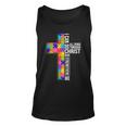 Can Do All Things Through Christ Autism Awareness Unisex Tank Top