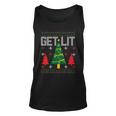 Christmas Get Lit Ugly Christmas Sweater Graphic Design Printed Casual Daily Basic Unisex Tank Top