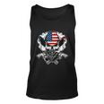 Cool Sugar Skull Cowboy Hat American Flag 4Th Of July Unisex Tank Top