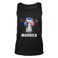 Cow 4Th Of July Moorica Merica Men American Flag Sunglasses Unisex Tank Top