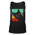 Cute Black Cat Vintage Retro Style Bombay Cat Lovers Unisex Tank Top