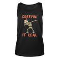 Dancing Skeleton And Dab Press For Halloween Unisex Tank Top