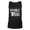 Easily Distracted By Baby Goats Shirt Goat Lovers Unisex Tank Top