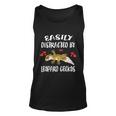 Easily Distracted Leopard Geckos Lizard Lover Gift Unisex Tank Top