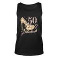 Fabulous & 50 Sparkly Heel 50Th Birthday Tshirt Unisex Tank Top